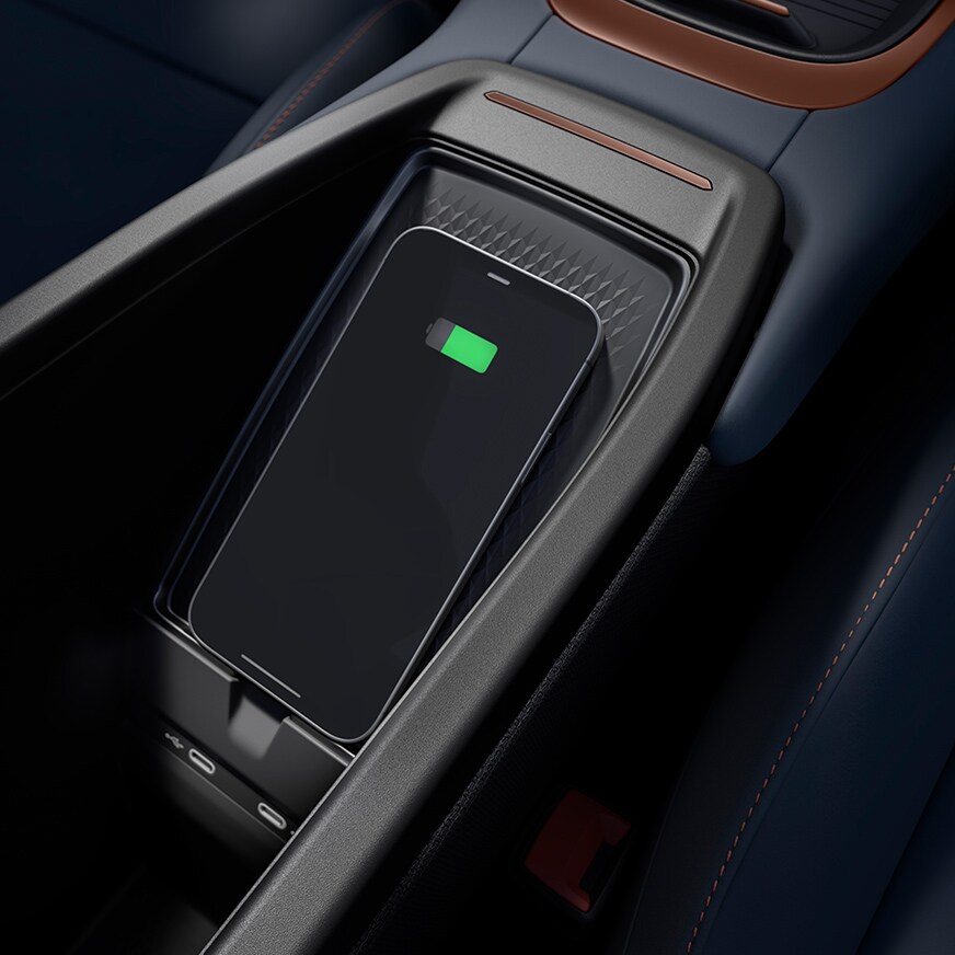smartphone-connect-to-cupra-born’s-wireless-charger